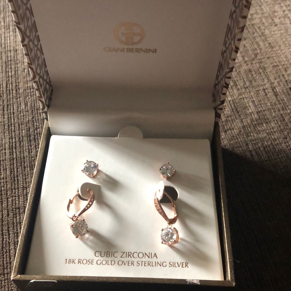 18k rose gold earrings